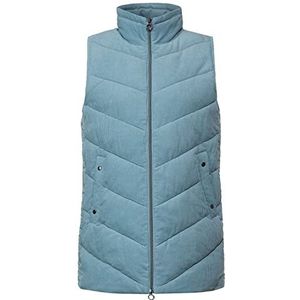 Street One Gewatteerd vest voor dames, Milky Jade Blue, 42
