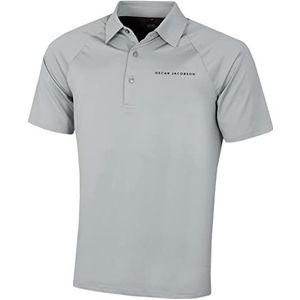 Oscar Jacobson Heren Seaton Ademend Raglan mouw Golf Polo Shirt Golf Shirt