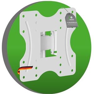 conecto TV muurbeugel, kantelbare en draaibare universele beugel, max. VESA 200x200 mm, voor 23-42 inch platte & gebogen hielmonitor tot 30kg, wit