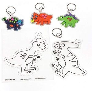 Dinosaur Super Krimpen Sleutelhangers (Pack van 8)