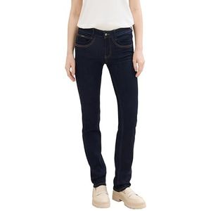 TOM TAILOR Alexa Straight Jeans voor dames, 10138 - Rinsed Blue Denim, 32W x 32L