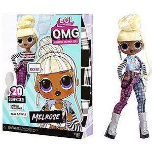 L.O.L. Surprise! 581864 OMG MELROSE Fashion pop met 20 verrassingen – Bevat een pop, outfits, accessoires & standaard - Verzamelbaar - Geschikt voor kids vanaf 4 jaar.