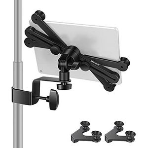 NEEWER 7-14 inch verstelbare tablethouder met 360 graden draaibare klem voor de verbinding met microfoonstandaard, compatibel met iPad, iPad Pro, iPad Air, Google Nexus Samsung Galaxy