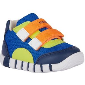Geox Babyjongens B Iupidoo Boy C Sneakers, Royal Oranje, 21 EU