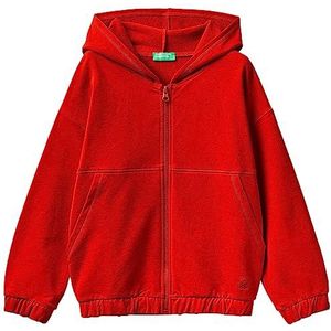 United Colors of Benetton Sweatshirt met capuchon voor meisjes en meisjes, Rosso 0v3, 140 cm