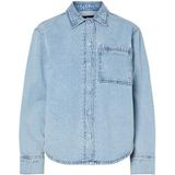 PIECES - PCJOPHINE - Blouse - Blauw - Denim