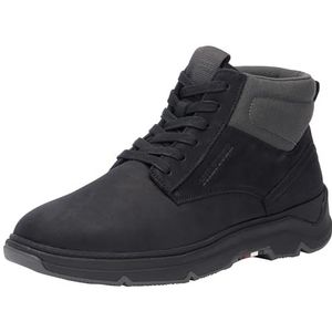 Tommy Hilfiger Heren Low Boot Laarzen Hybrid Chukka Lederen, zwart, 44 EU