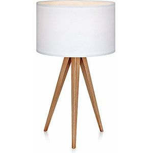 Romanza VN-L00008-EU tafellamp, statief voor kantoor, nachtkastje, lampenkap, wit