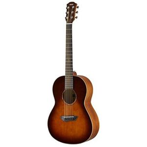 Yamaha CSF3MTBS Tobacco Brown Sunburst, westerngitaar, handige en elegante akoestische gitaar met rijk geluid, ideaal voor onderweg, inclusief gitaartas, ¾ mensuur