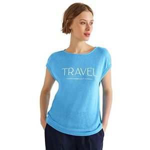 Street One T-shirt voor dames, splash blue, 42