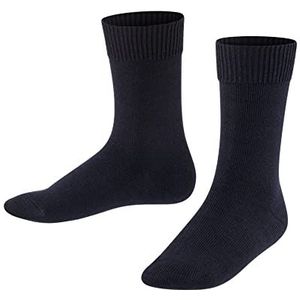 FALKE Uniseks-kind Sokken Comfort Wool K So wol eenkleurig 1 paar, Blauw Dark Marine 6170, 35-38