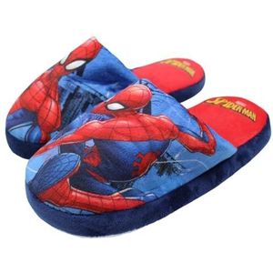 DISNEY Uniseks kinderpantoffels voor jongens, Spiderman, 6 maanden, Marineblauw, 6 mois