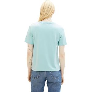 TOM TAILOR Denim T-shirt voor dames, 13117 - Pastel Turquoise, L