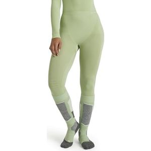 FALKE Dames Broek van onderlaag Warm Long W TI Functioneel material Sneldrogend 1 Stuk, Groen (Quiet Green 7378), S