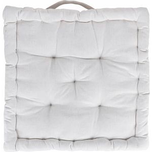 GALILEO SpA Set van 4 matraskussen voor stoel 40 x 40 x 8 cm, ecru, Sibilla