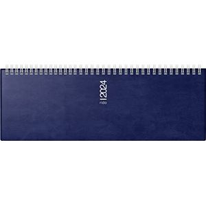 rido/idé Weekkalender model septant 2024 2 pagina's = 1 week bladgrootte 30,5 x 10,5 cm donkerblauw