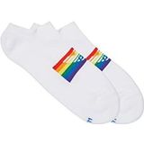 Emporio Armani Heren Emporio Armani Gifting 2-pack Footie sokken voor heren, Wit, Small