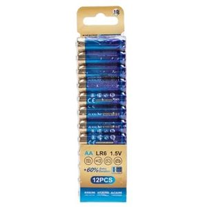 LR6 Alkaline Batterij 1.5V 12 Stuks