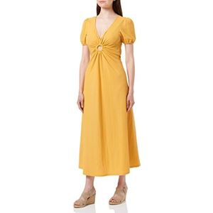 Springfield Midi-jurk met sluitring, geel/goud, XS