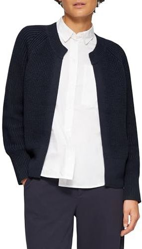 Vesten - Navy - Met Raglanmouwen - Lange Mouwen - Ribboord