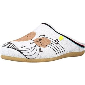 HOT POTATOES fehrins dames pantoffels, Grijs, 37 EU
