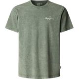 PEPEJEANS - Casual T-shirt - Groen - Katoen - Korte Mouwen