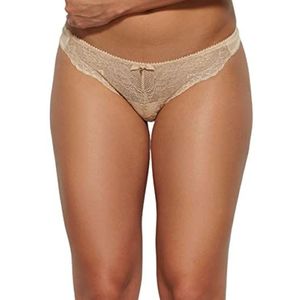 Gossard Dames Superboost Lace Thong tangassen, beige, L