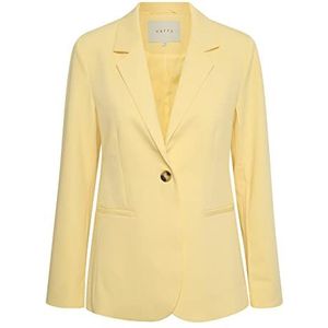 KAFFE Kasakura Business casual blazer voor dames, Lichte banaan, 34 NL
