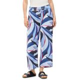 Cecil - Capri Broek - Blauw - 7/8 Twill met Structuur