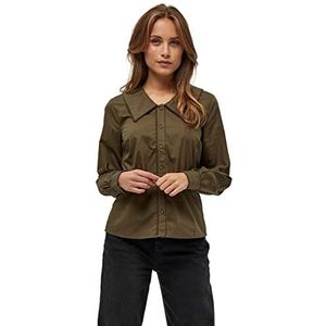 Minus Damen Delphia Shirt 444 Dark olive 36