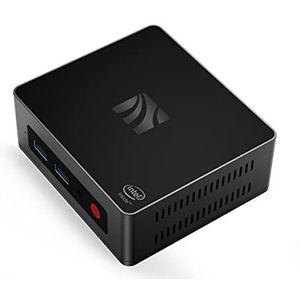 Mini PC Mini Desktop Micro Desktop Windows 10 8GB RAM 128G SSD Celeron J4125 (tot 2,7GHz) processor ondersteunt 4K HD Dual HDMI Dual WLAN (2.4G + 5.8G) Ethernet 1000M USB 3.0X4 BT4.0