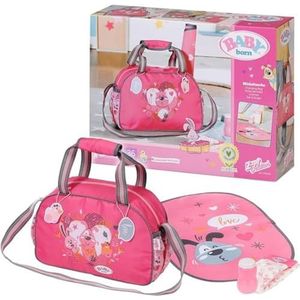 BABY born - Luiertas - Poppenverzorgingsproduct - Roze - Inclusief Verschoonmatje