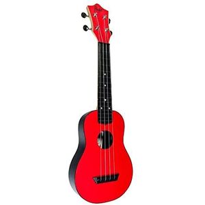 Flight Muziek Ukeleles TUS35 Rode Reizen Sopraan Ukelele, Sterke ABS plastic