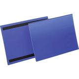 Durable 174507 Magnetische documenthoes A4 liggend, verpakking 50 stuks, blauw