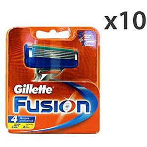 GILLETTE Set 10 Fusion Solo navulverpakking x 4 stuks voor scheren