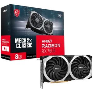MSI MECH Radeon RX 7600 2X CLASSIC 8G OC AMD 8 GB GDDR6