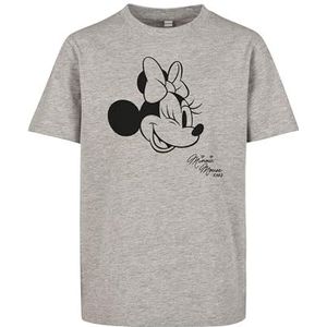 Mister Tee Dames Kids Minnie Mouse XOXO Tee 110/116 Heather Grey, Heather Grey, 110