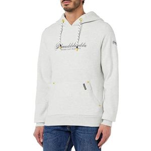 boundry Heren hoodie 36613759-BO02, wolwit melange, XL, wolwit, gemêleerd, XL