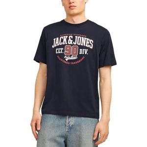 JACK & JONES T-shirt voor heren, navy, XXL