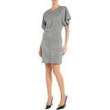Replay - W9201A.000.23948 - Korte Jurk - Zilverkleurig - Lurex Jersey