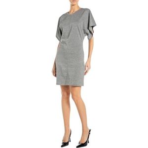 Replay - W9201A.000.23948 - Korte Jurk - Zilverkleurig - Lurex Jersey