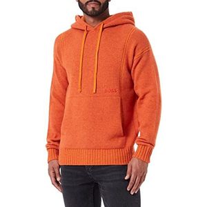 BOSS Heren Knitwear Knitted_Sweater, Open Oranje, XL