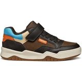 Geox - Perth - Sneakers - Marineblauw en Donkerrood - Voor Jongens