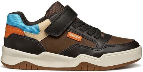 Geox - Perth - Sneakers - Marineblauw en Donkerrood - Voor Jongens