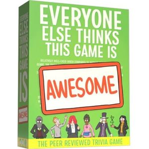 Everyone Else Thinks This Game Is Awesome! | From Pan-Universal Galactic Worldwide & Cryptozoic | The Peer-Reviewed Trivia Game | Over 1,000 Questions | Card Game for 2-8 Players Ages 14+ | English