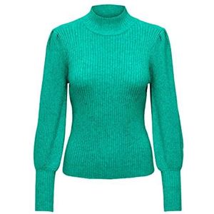 ONLY Onlkatia L/S Highneck Knt Noos dames Pullover, marinegroen/detail: melange, 3XL