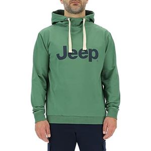Jeep O102716-E949 sweatshirt met capuchon J grote print J23S heren Vineyard Green/Night XL