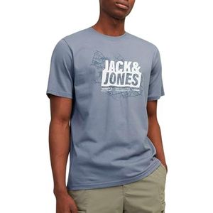 Jack & Jones Map Summer Logo Shirt Heren (plussize)