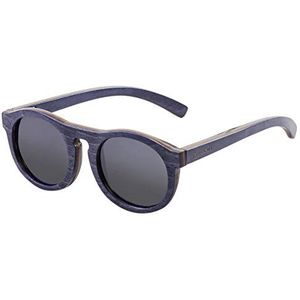 Ocean Sunglasses Fijii® Zonnebril, uniseks, volwassenen, Skate Wood Black Frame/Smoke Lens