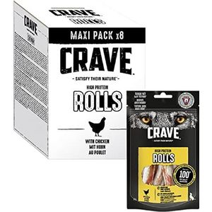 Crave Carton Multipack Maxi Pack Eiwitrijke Broodjes Met Kip 8X50G